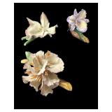 (3) Capodimonte Flowers