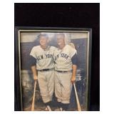 8 x 10 Framed Photograph Mickey Mantle & Roger