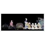 Mini Teaset, Oriented Figure, Angels, Crystal,