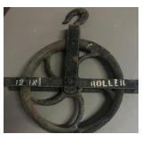 Antique 12in Rope Pulley