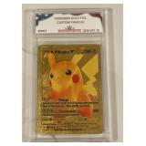 Pokï¿½mon Gold Pikachu Card