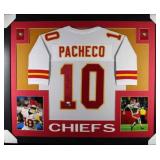 Autographed Isiah Pacheco Custom Framed Jersey
