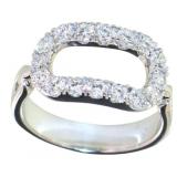 Brilliant 1.10 ct VS Lab Diamond Paperclip Ring