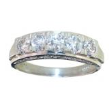 Platinum 4/5 ct Natural Brilliant Diamond Ring