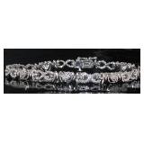 Beautiful "Mom" Diamond Accented Infinity Bracelet