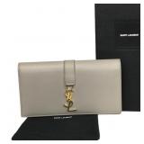 Yves Saint Laurent Large Flap Calfskin Wallet