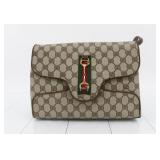 Gucci GG Canvas Horsebit Sherry Line Shoulder Bag