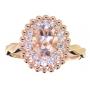 Oval 1.50 ct Morganite & Diamond Ring