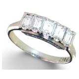 Platinum Brilliant Natural VVS Diamond Ring