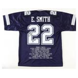 Autographed Emmitt Smith Stat Jersey