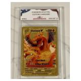Pokï¿½mon Gold Custom Charizard Card