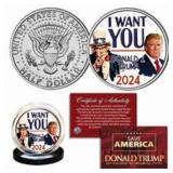 Donald Trump Uncle Sam I Want You Coin