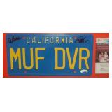 Autographed Cheech & Chong License Plate