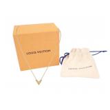 Louis Vuitton Essential V Gold Necklace