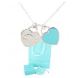 Tiffany & Co. "Return to" Double Heart Necklace