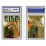 23K Gold Larry Bird Celtics Card