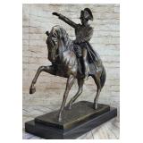 HANDMADE BRONZE NAPOLEAN ON HORSE BY MARENGO