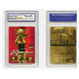 1996 Skybox NBA Jordan Red Gold ard