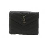 Yves Saint Laurent Black Y Line Wallet