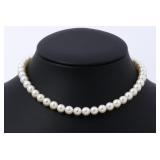 Mikimoto K14WG Akoya Pearl Necklace