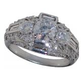 18kt Gold Natural Brilliant 2.15 ct Diamond Ring