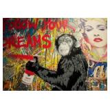 Follow Your Dreams Giclee Canvas by Mr. Brainwash