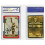 23K Gold Michael Jordan Fleer Prizm Rookie Card