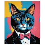 Tuxedo Cat  Limited Edition by Pop Ave