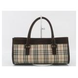 Burberry Nova Check Leather Handbag
