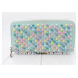 Christian Louboutin Studded Multicolor Long Wallet