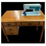 Singer Sewing Machine & Cabinet