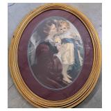 Framed Oval Picture