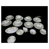 40 pc Hand Painted China Dishes