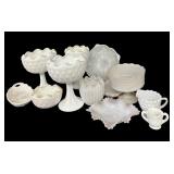 Nice Collection of Milk Glass All Good