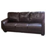 Floor Sample Leather Sofa & Chair COME SIT