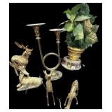Estate Deer Collection, Musical Rotating Tree &