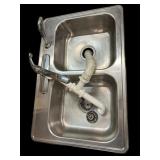 Estate Stainless Steel Double Bowl Sink w