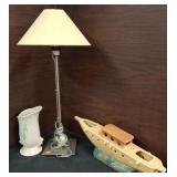 Table lamp vice GlaSs ship.