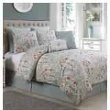Full/Q 86 X 86  3pc Evangline Quilt Set