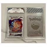 Pokï¿½mon Silver Foil Custom Charizard Card