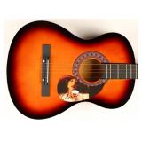 Autographed Ariana Grande Acoustic Guitar