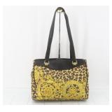 Versace Leopard Print Tote Bag