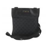 Gucci Black Canvas Shoulder Bag