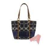 Coach Signature Denim Tote Bag