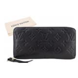 Louis Vuitton Leather Zipper Wallet