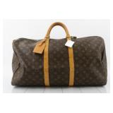 Louis Vuitton Monogram Keepall 55 Boston Bag