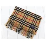Burberry Nova Check Fashion Scarf 100% Cashmere