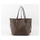 Louis Vuitton Damier Ebene Neverfull MM Tote Bag