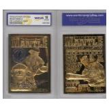 1996 Mickey Mantle 23K Gold Yankees Card