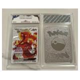Pokï¿½mon Silver Foil Custom Charizard Card